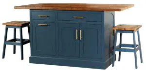 Kensington Kitchen Island w/ Reclaimed Barnwood Top
