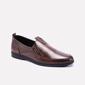 Kingston Brown Slip On Dress Shoes 0111090