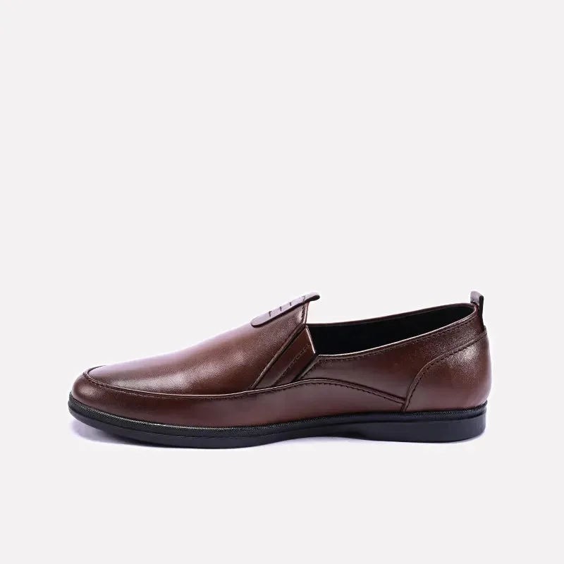 Kingston Brown Slip On Dress Shoes 0111090
