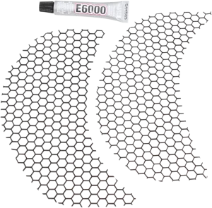Klock Werks KW05-01-0320-B Fairing Vent Screen - Honeycomb - Black
