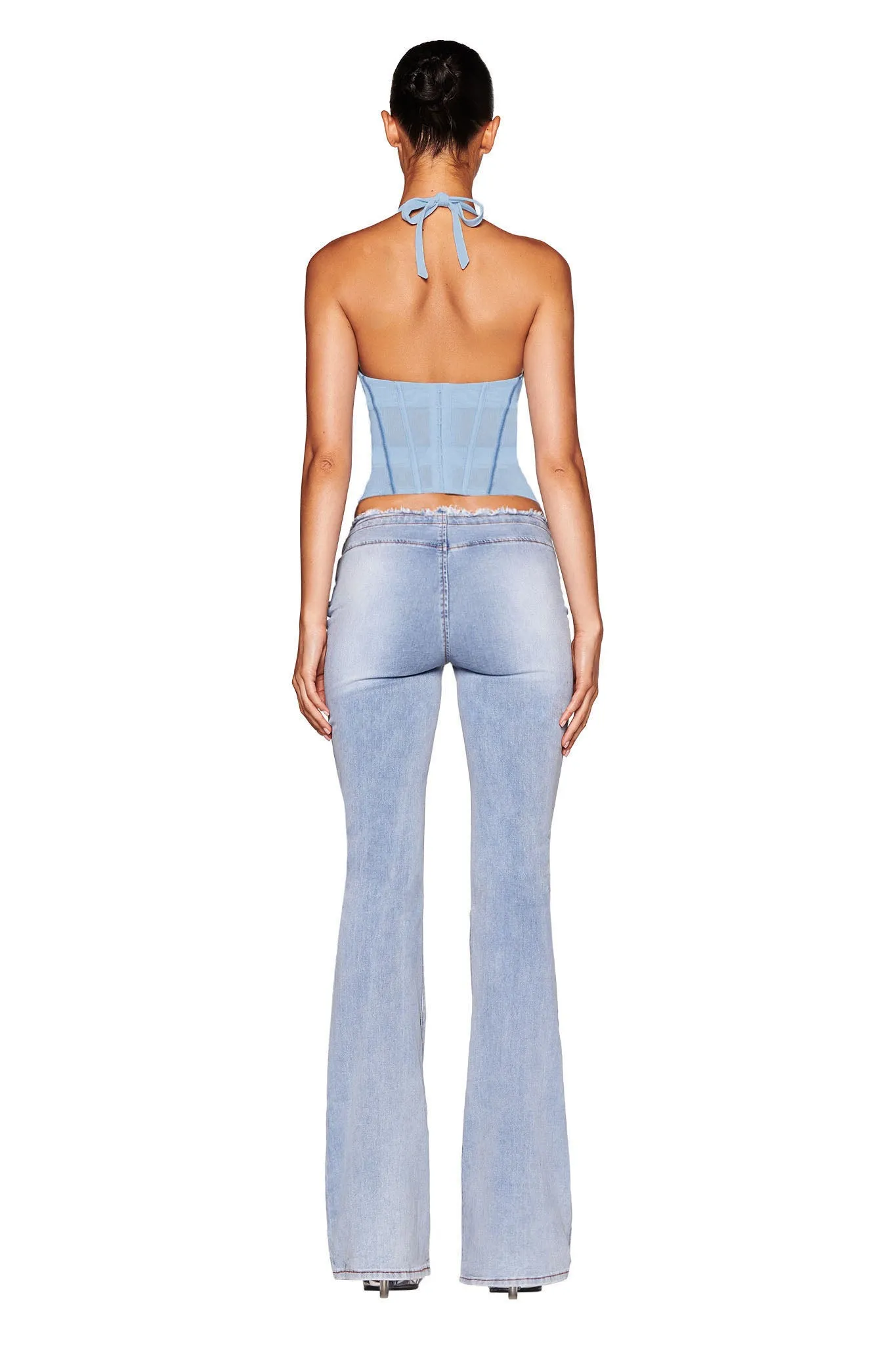 LOLA CORSET TOP - BLUE : BABY BLUE