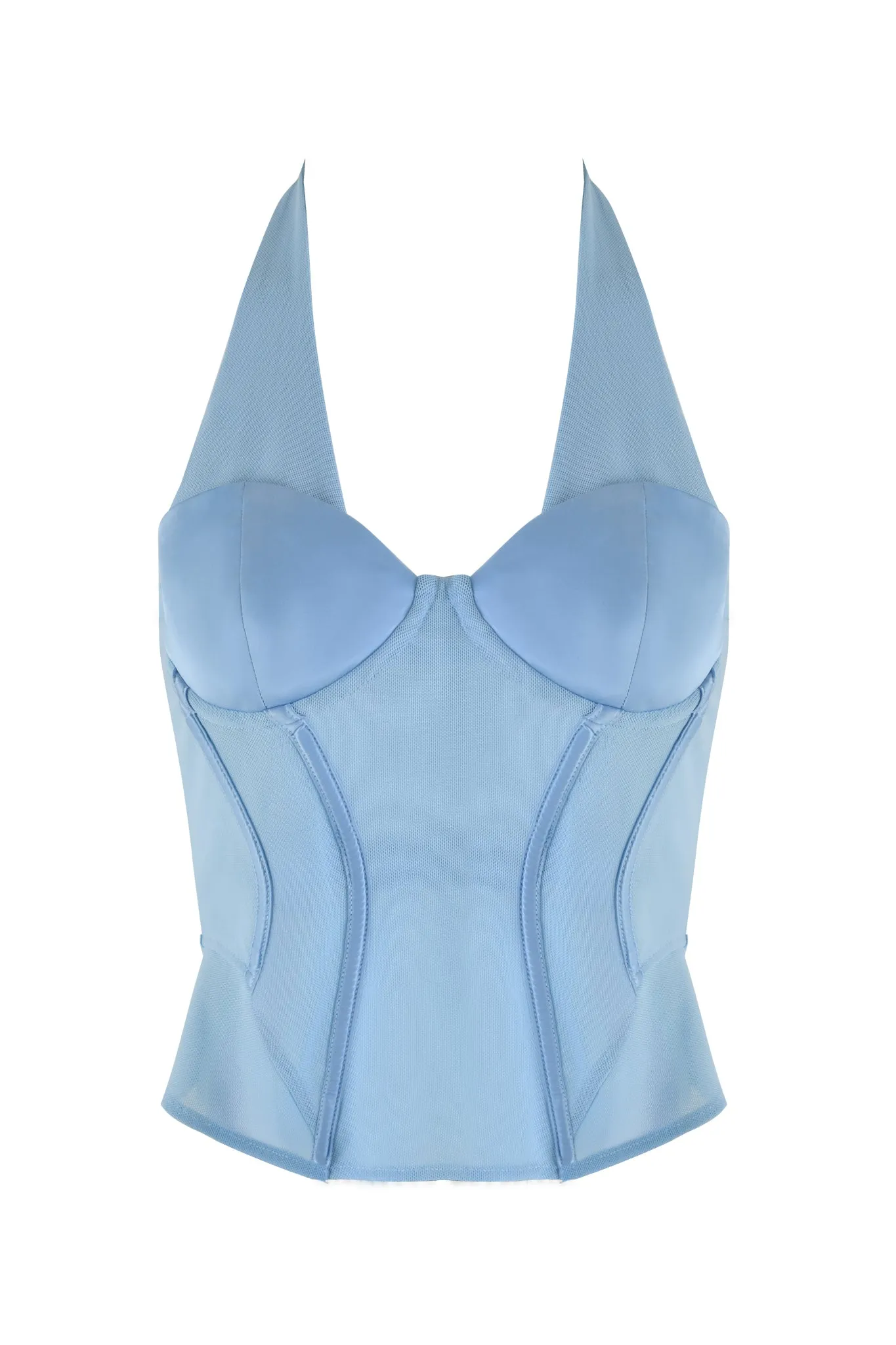 LOLA CORSET TOP - BLUE : BABY BLUE