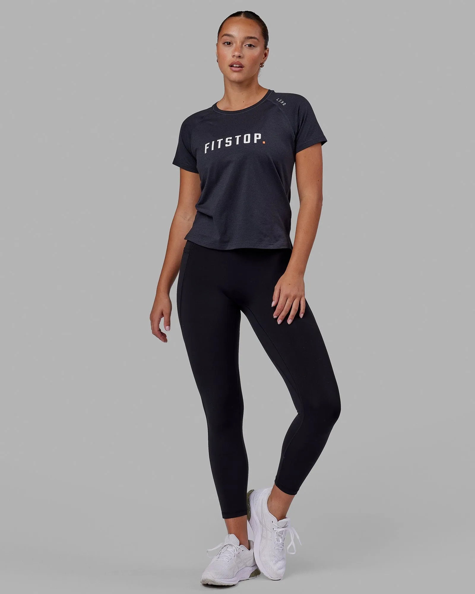 LSKD x Fitstop VapourFLX Trainer Tee - Black Marl