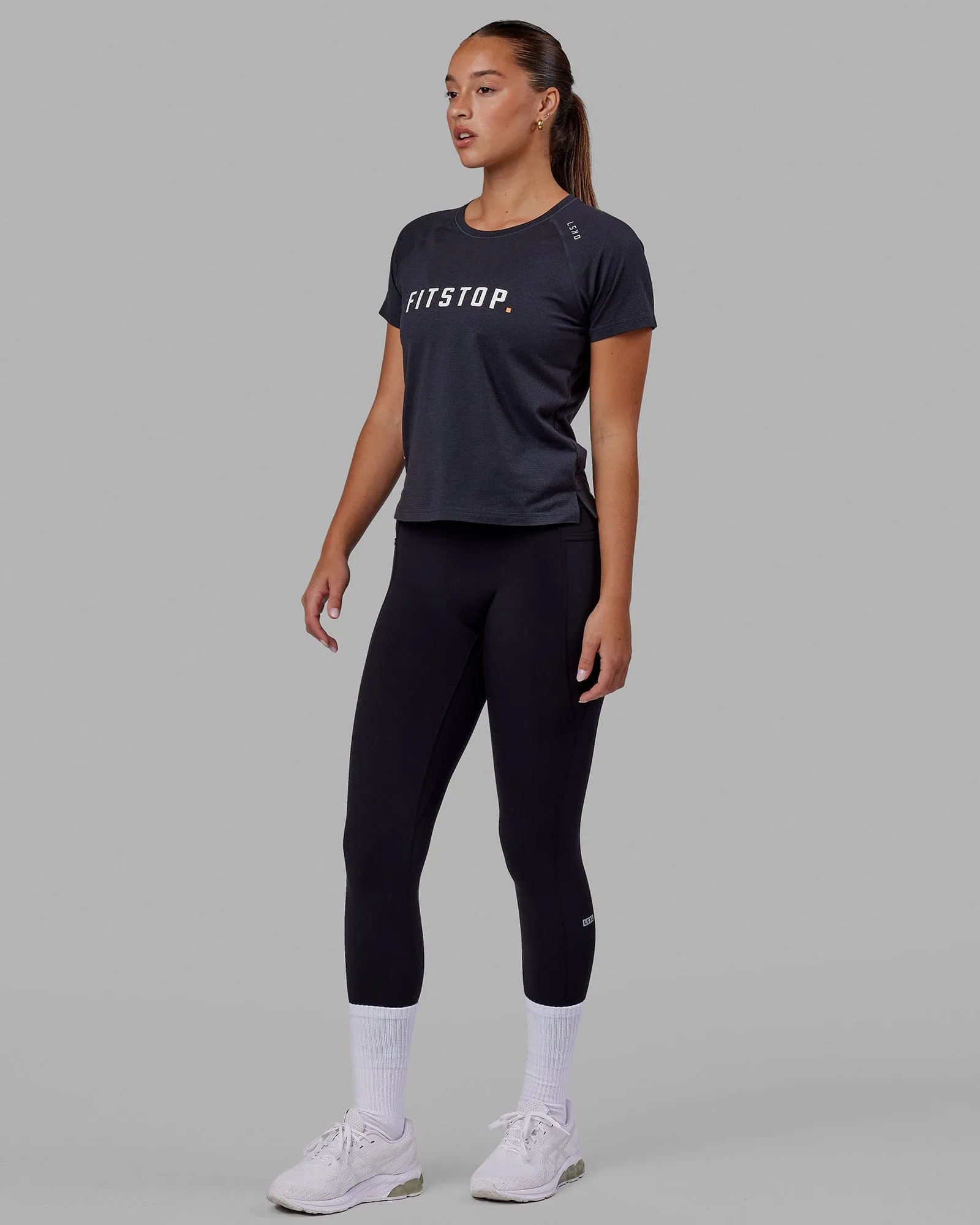 LSKD x Fitstop VapourFLX Trainer Tee - Black Marl