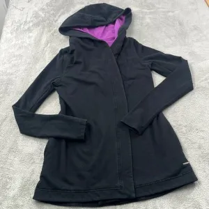 Lululemon XS, 4 Awareness Wrap Black Soft Hoodie Jacket Shacket Purple Ombre