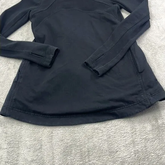 Lululemon XS, 4 Awareness Wrap Black Soft Hoodie Jacket Shacket Purple Ombre