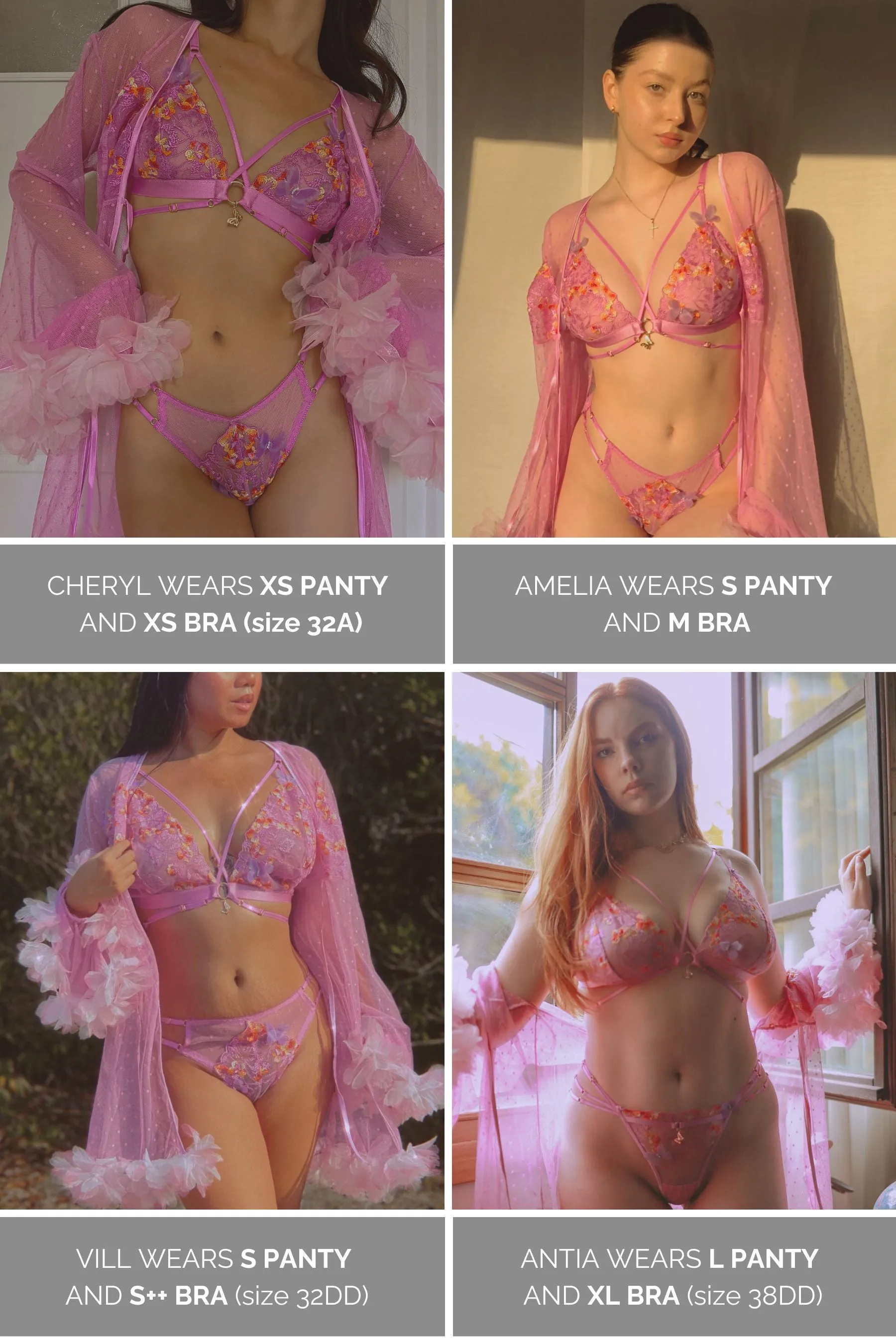 Madame X Pink Full Set (string)