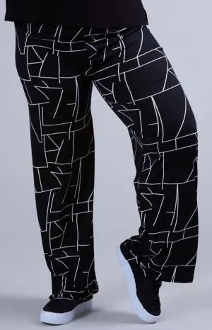 Magna Printed Wide Leg Trousers