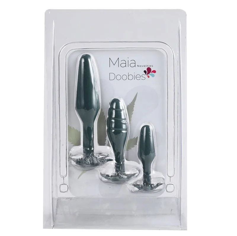 Maia Doobies - Hemp Green Butt Plugs - 3 Sizes