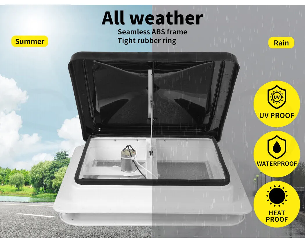 Manan Caravan RV Roof Vent Hatch 355x355mm