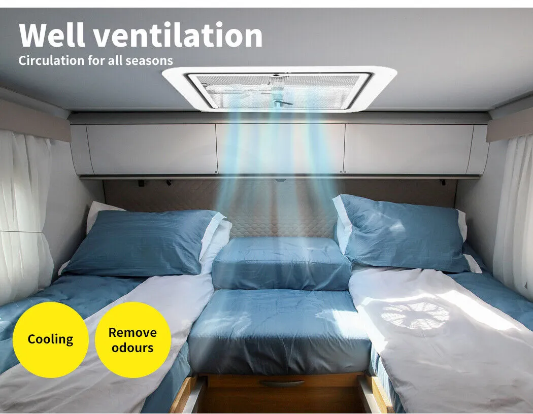 Manan Caravan RV Roof Vent Hatch 355x355mm