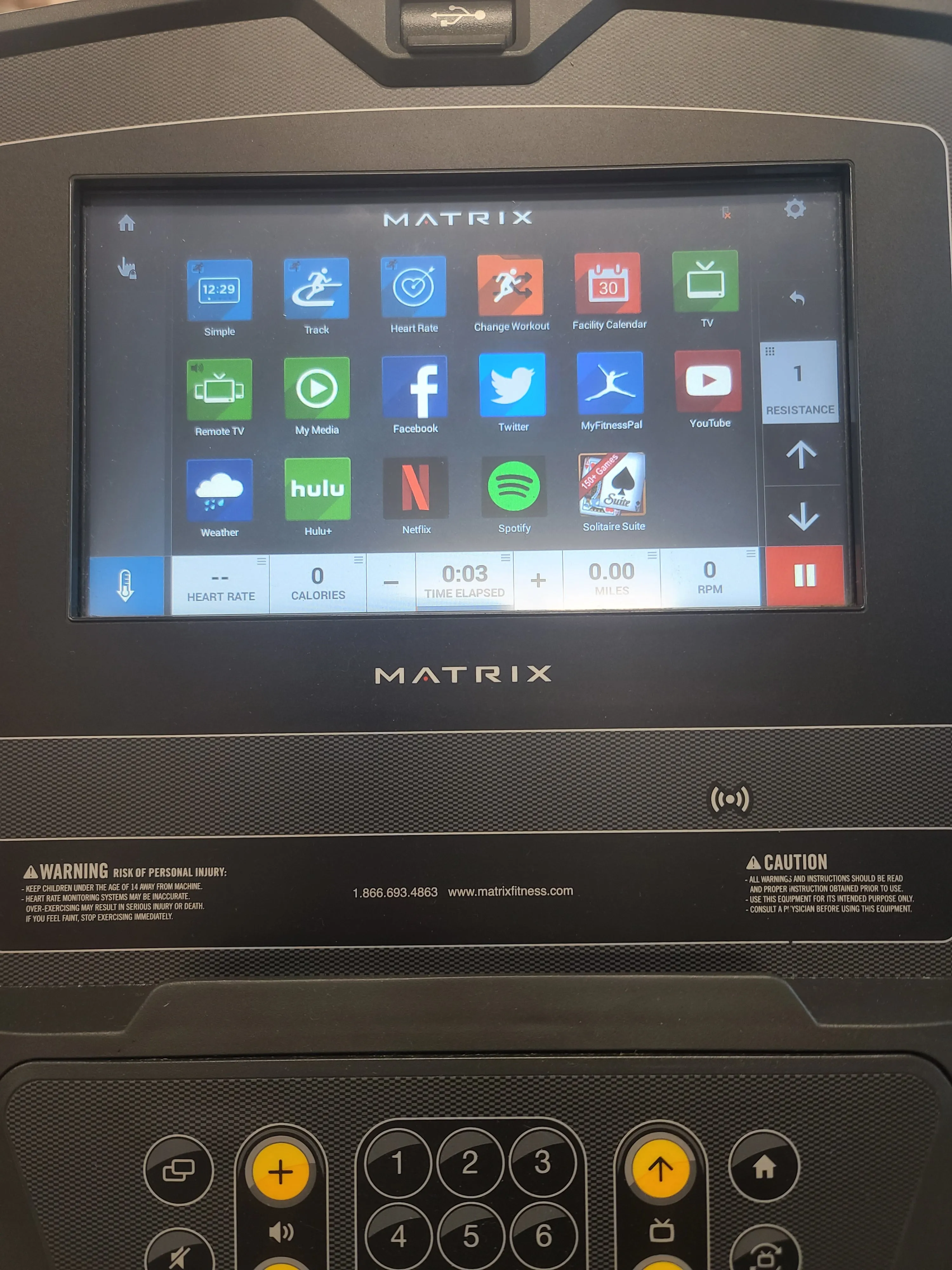 Matrix E3XE Elliptical w/Intergrated Touchscreen Dispaly