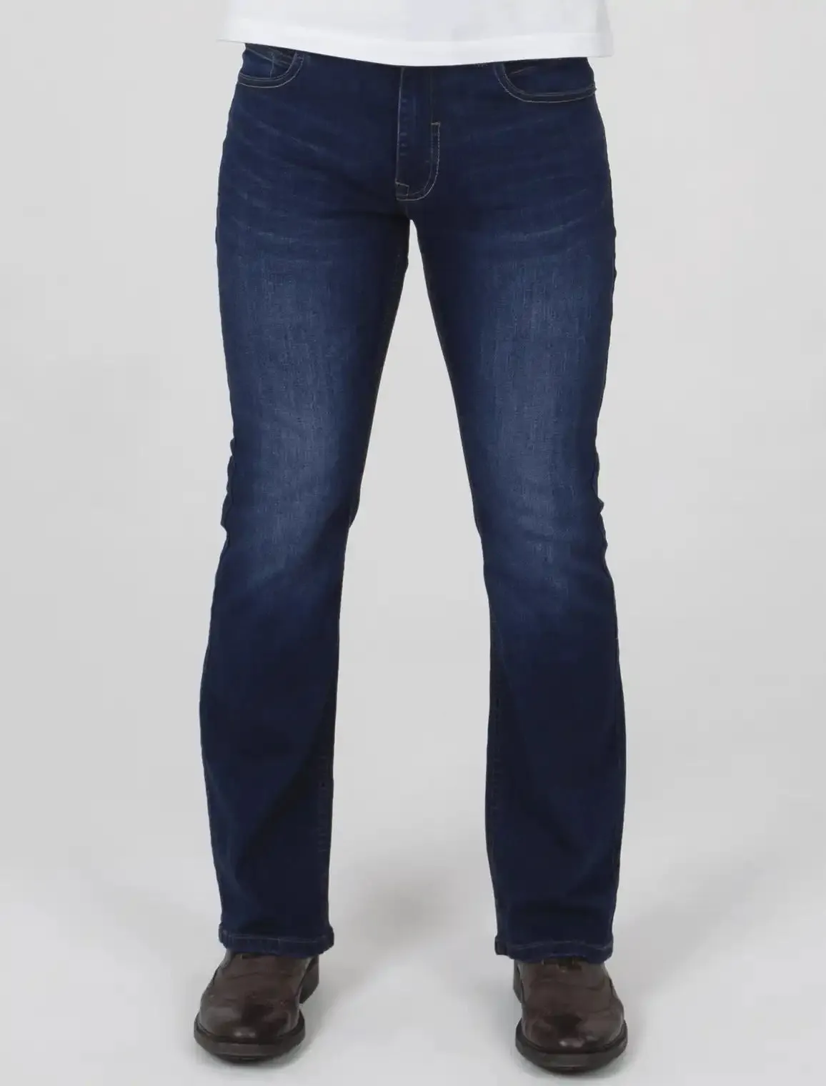 Mish Mash Men's Jeans Bootcut 1941 Reece Mid Wash Blue