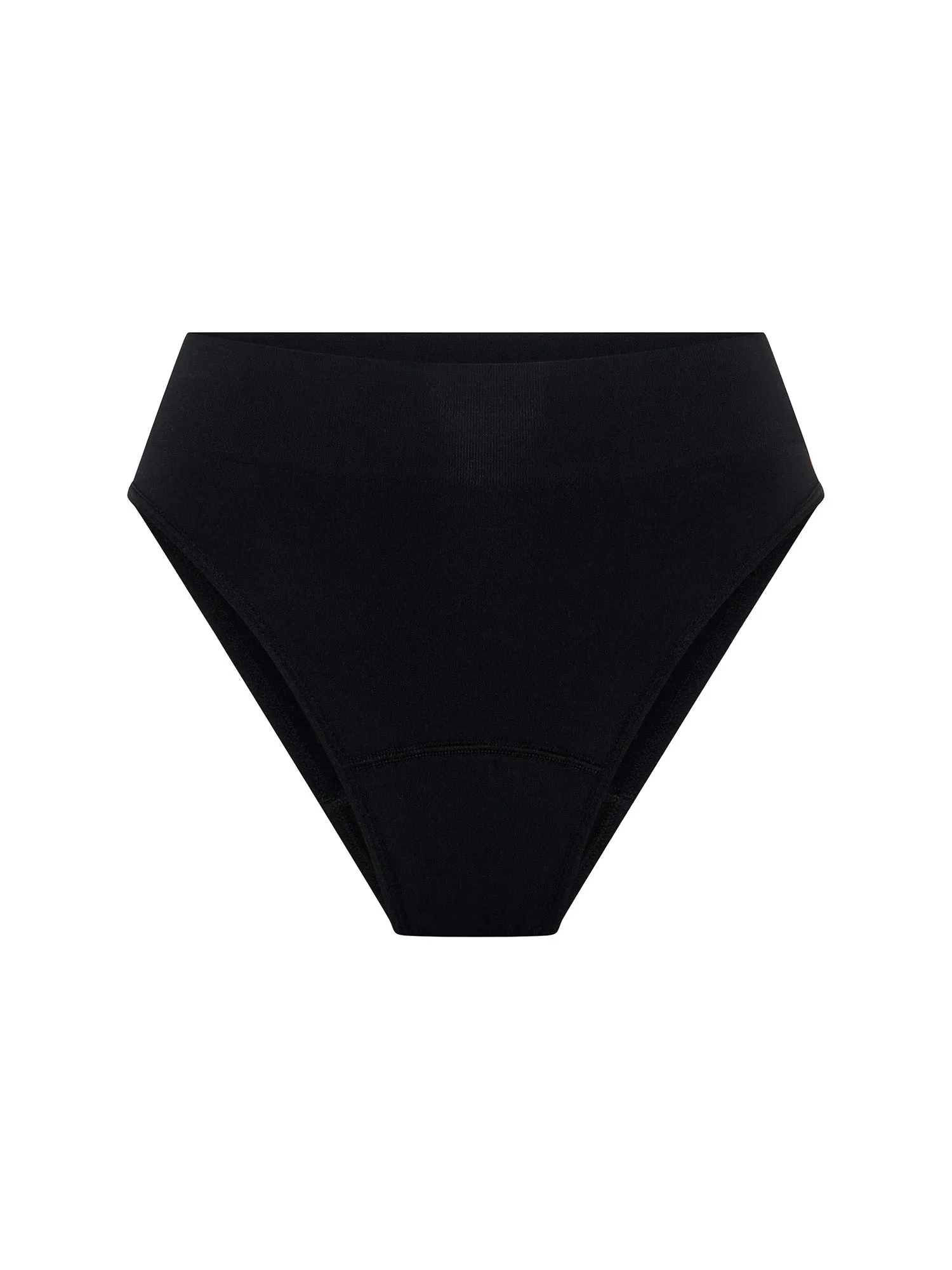 ModiComfort Seamless Hi-Leg Brief Moderate-Heavy Black