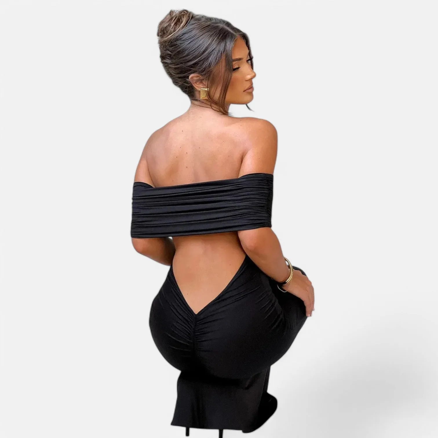 Monacogents | Women's Strapless Backless Maxi Dress