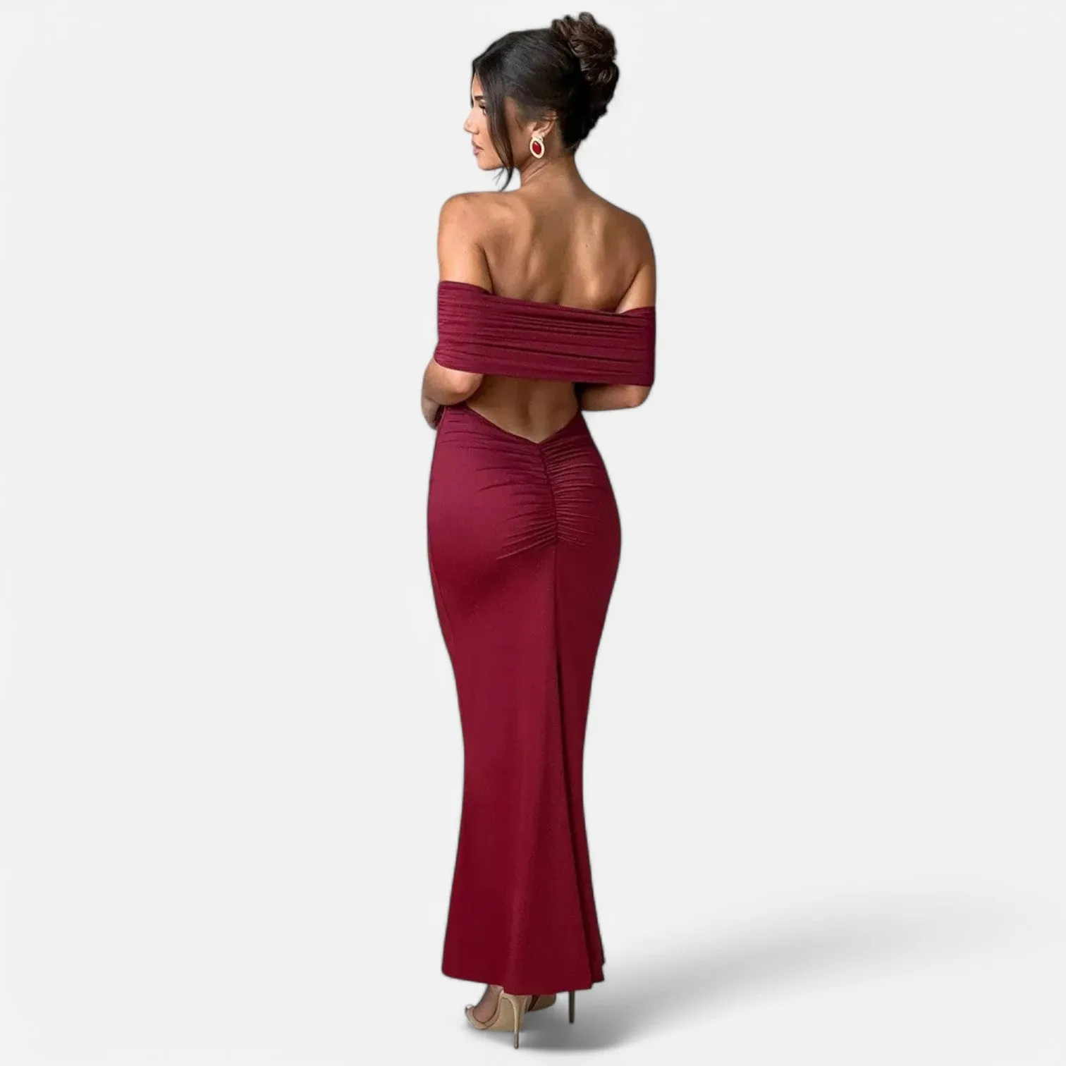Monacogents | Women's Strapless Backless Maxi Dress