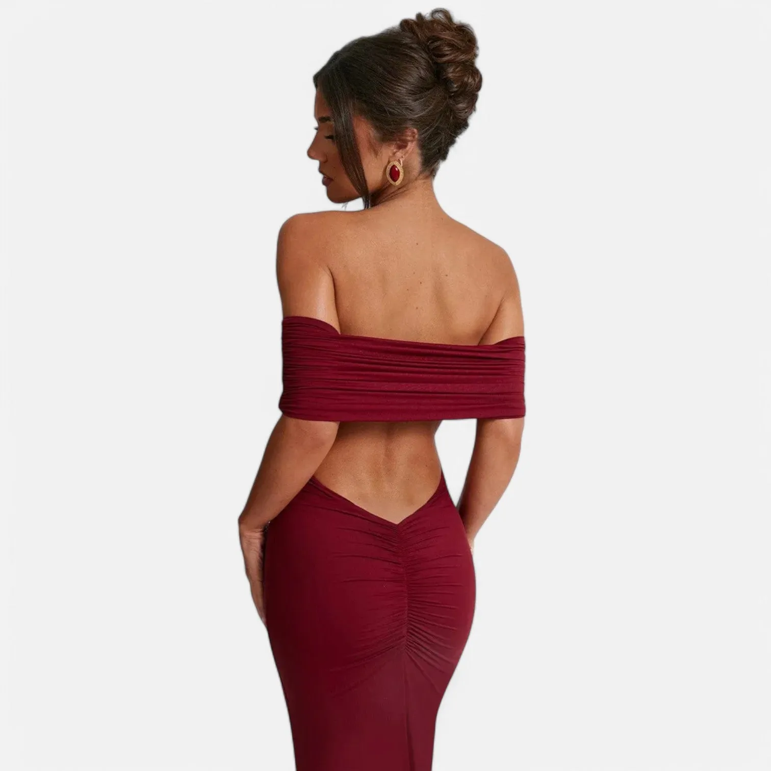 Monacogents | Women's Strapless Backless Maxi Dress
