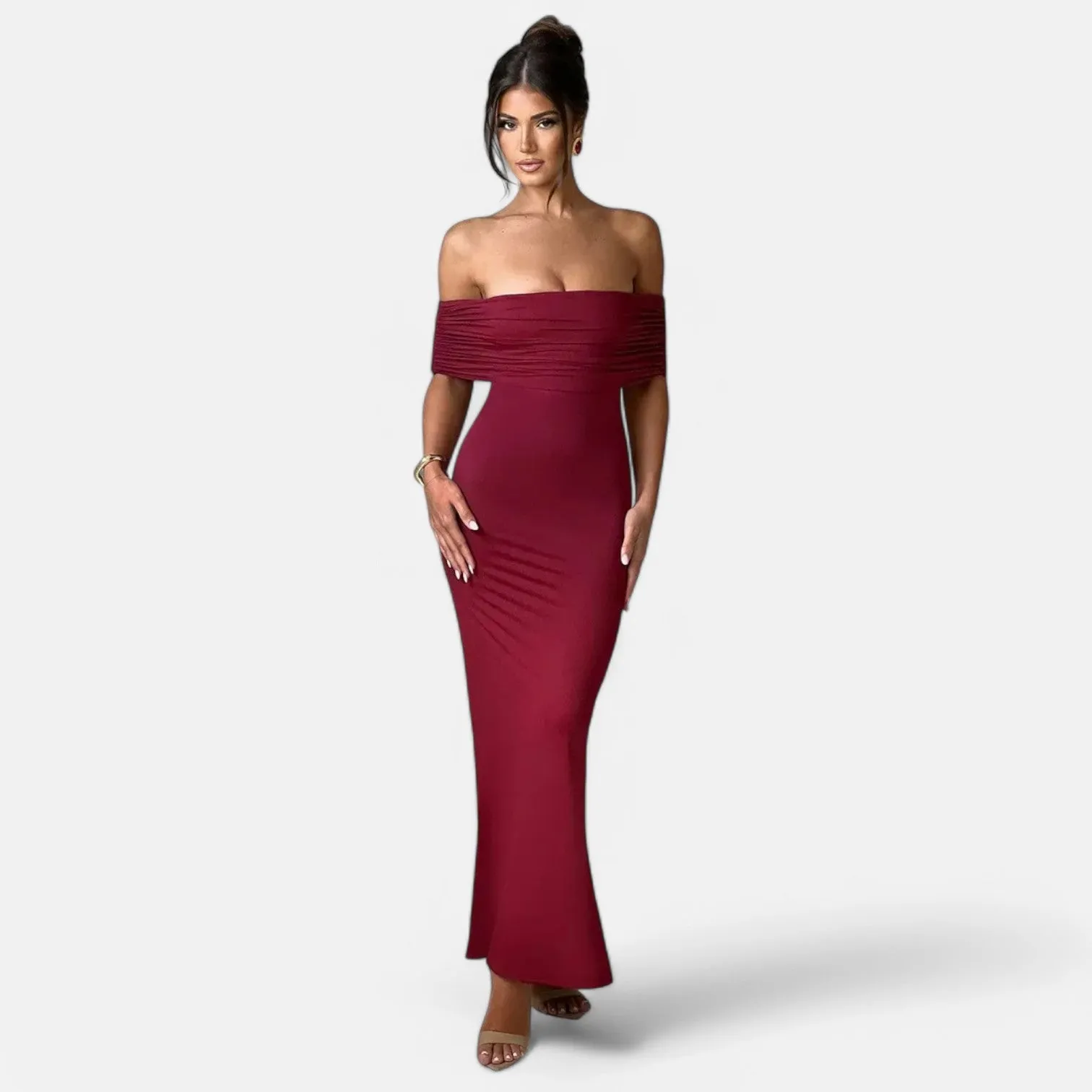 Monacogents | Women's Strapless Backless Maxi Dress