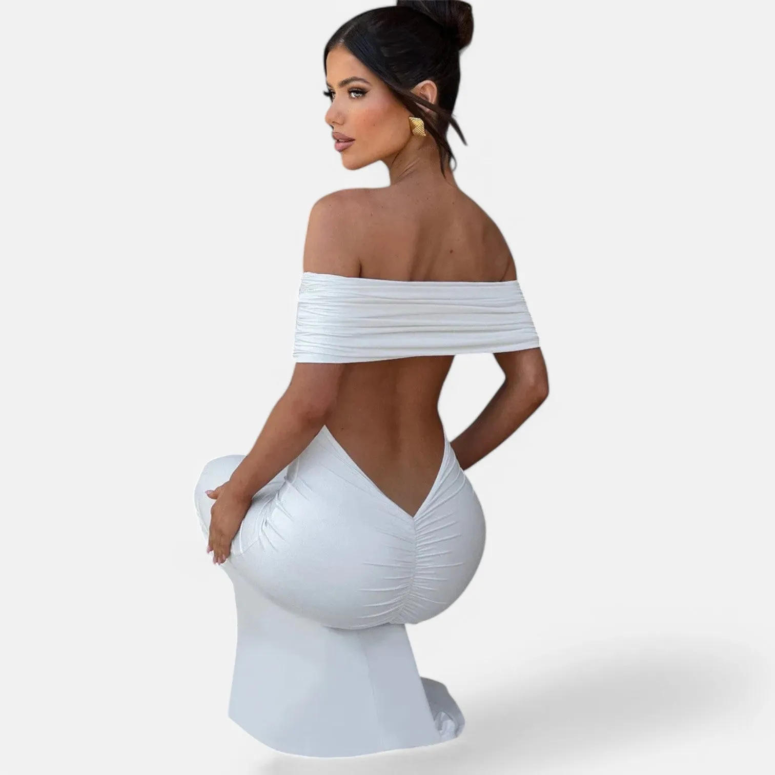 Monacogents | Women's Strapless Backless Maxi Dress