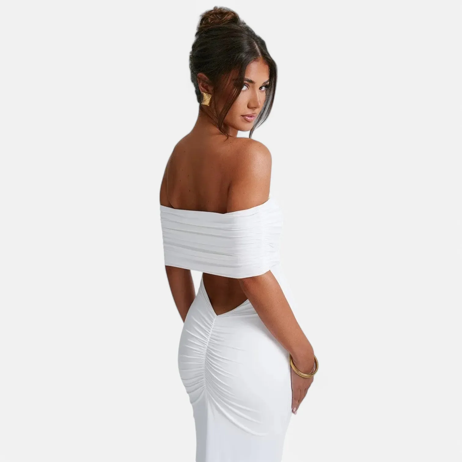 Monacogents | Women's Strapless Backless Maxi Dress
