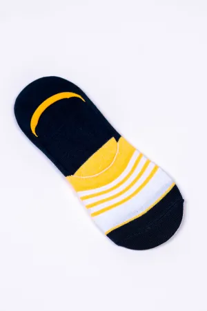 Navy Stripe Trainer Socks