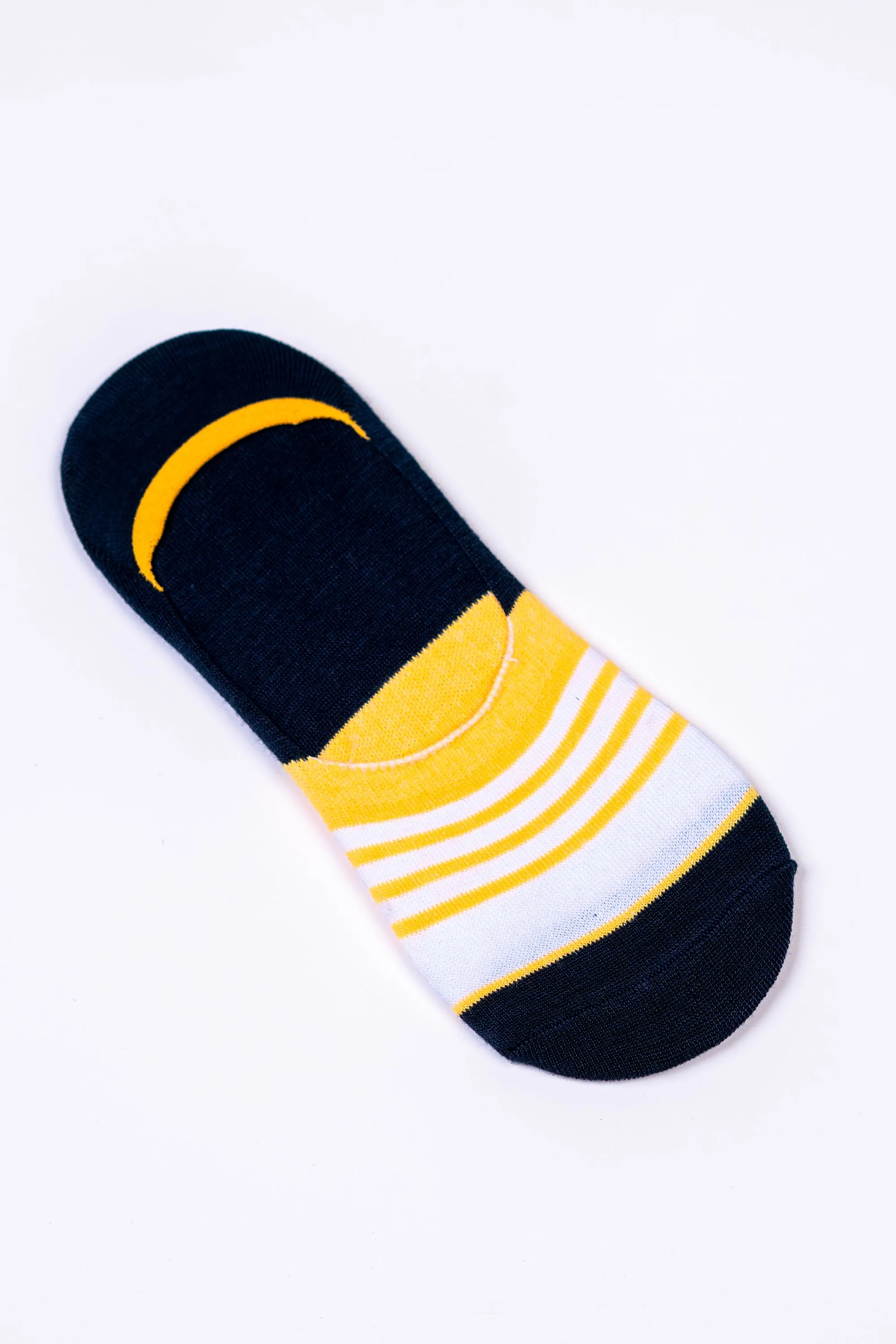 Navy Stripe Trainer Socks