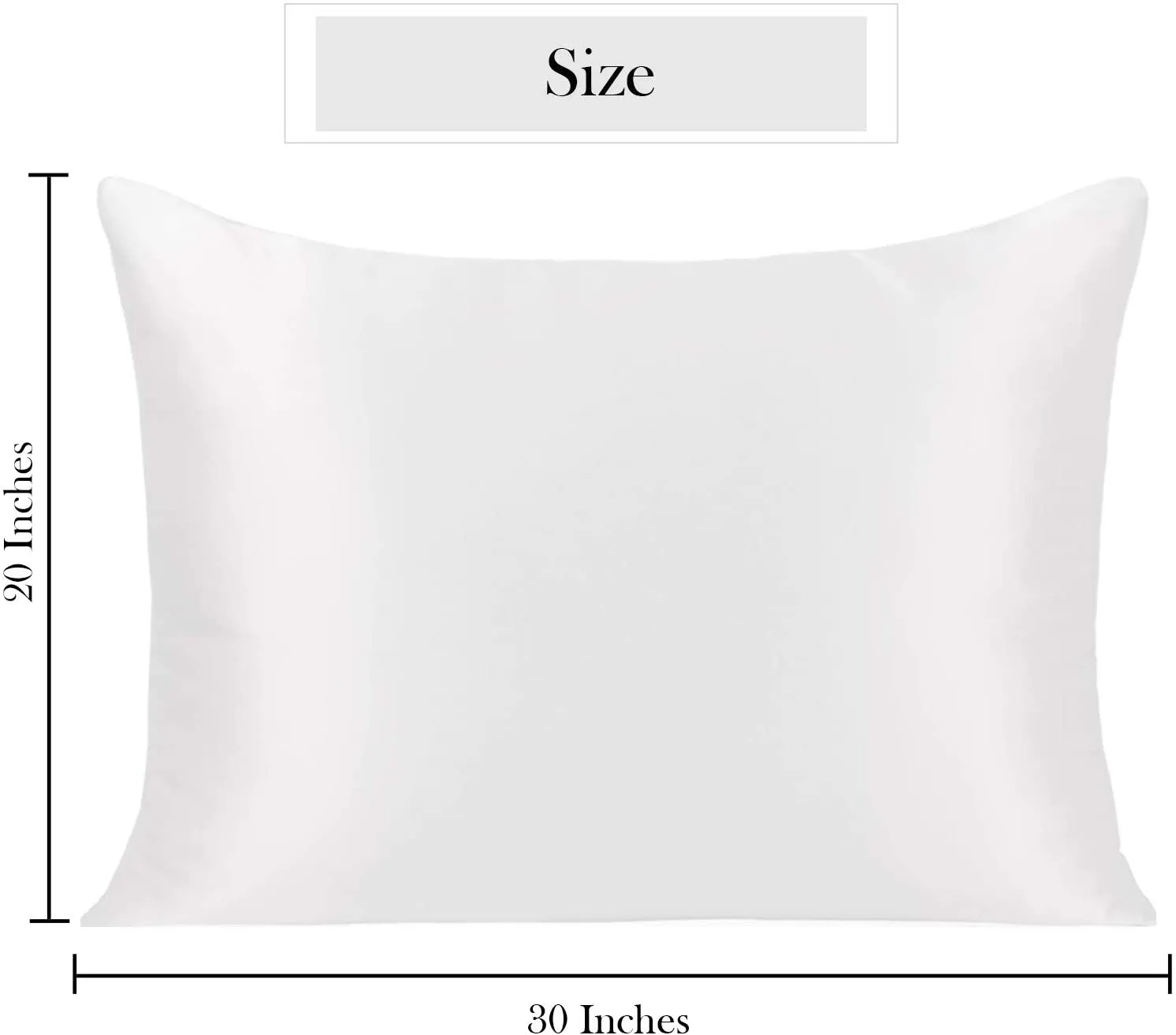New in package! Lilysilk 100% Pure Natural Mulberry Silk Pillowcase, 25 Momme, 900 Thread Count, with Hidden Zipper for Hair & Skin, 1PC (White, Queen 20"x30") Retails $46 