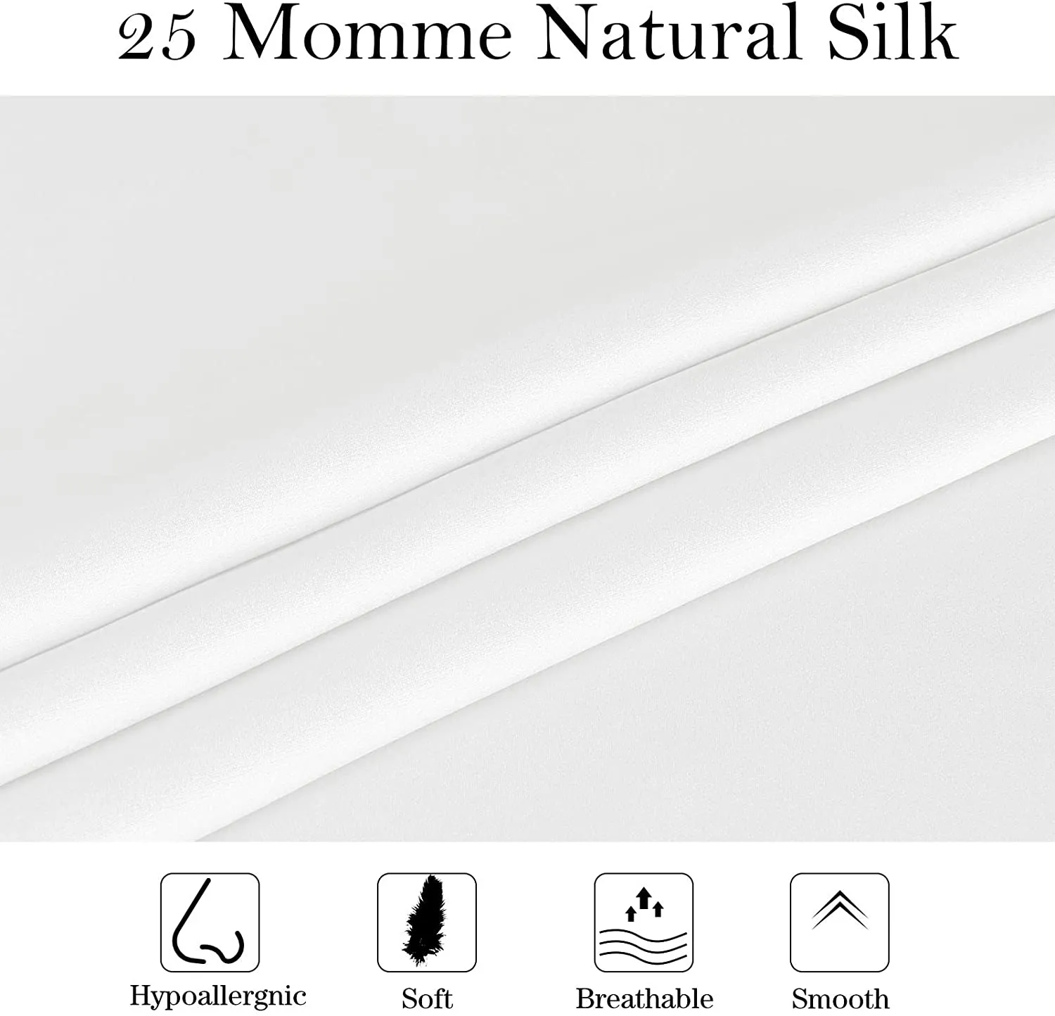 New in package! Lilysilk 100% Pure Natural Mulberry Silk Pillowcase, 25 Momme, 900 Thread Count, with Hidden Zipper for Hair & Skin, 1PC (White, Queen 20"x30") Retails $46 