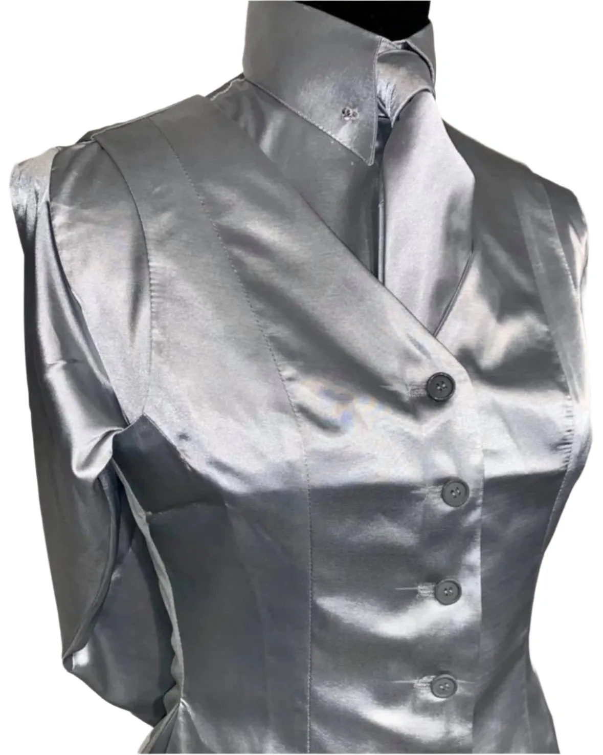 New, Marsha de Arriaga, Ladies Silver Vest