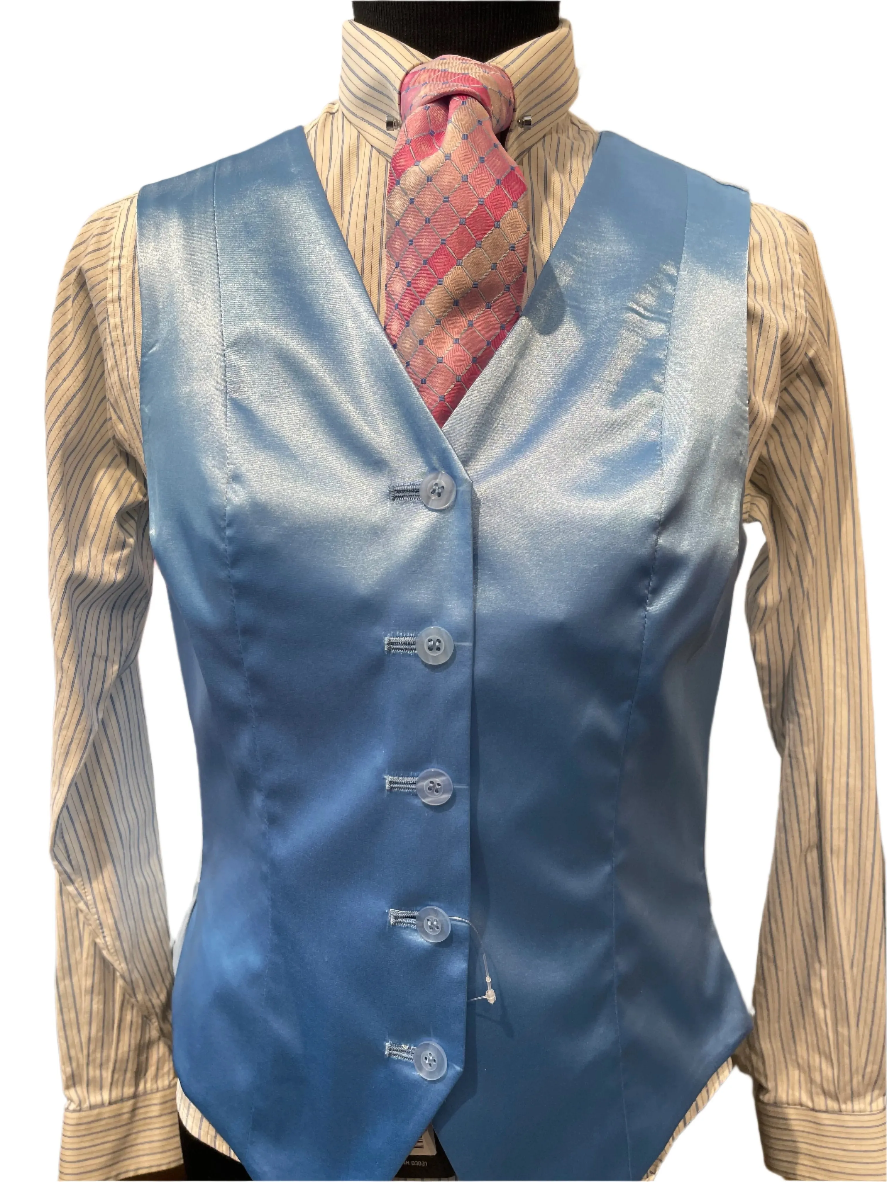 New, MTC, Blue, Silk Vest