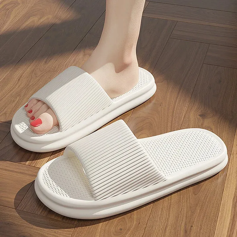 New Women Slipper Cloud Slippers For Men Flip Flops Beach Sandals Bathroom Non-Slip Slides Men Women Slippers Indoor House Shoes