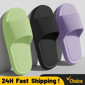 New Women Slipper Cloud Slippers For Men Flip Flops Beach Sandals Bathroom Non-Slip Slides Men Women Slippers Indoor House Shoes