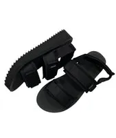 Newquay Bloom Open Toe Sandal - Black