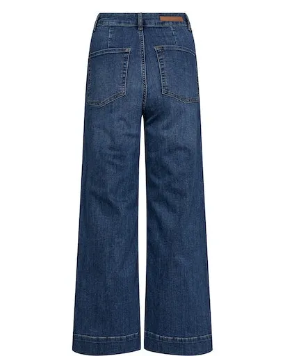 Numph Nuparis Cropped Jean Dark Blue
