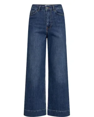 Numph Nuparis Cropped Jean Dark Blue