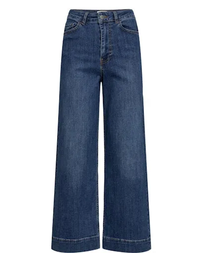 Numph Nuparis Cropped Jean Dark Blue