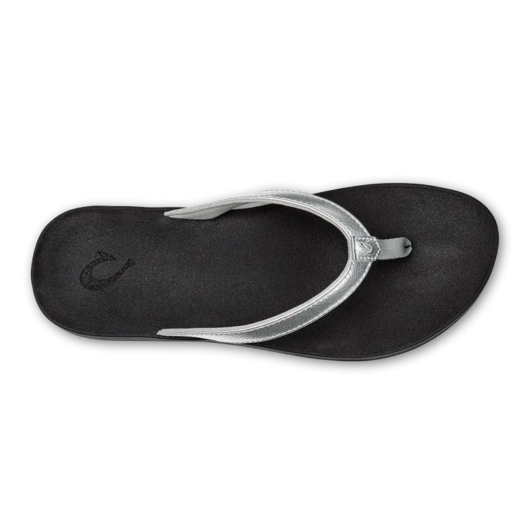 Olukai Women's Puawe Sandal - Silver/Black
