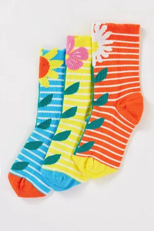 Organic Socks- Children's Rock My Socks Echinacea Frugi -Kid's Clothing
