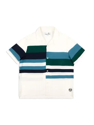 Pennellata Cabana Shirt- Gardenia/ Multi