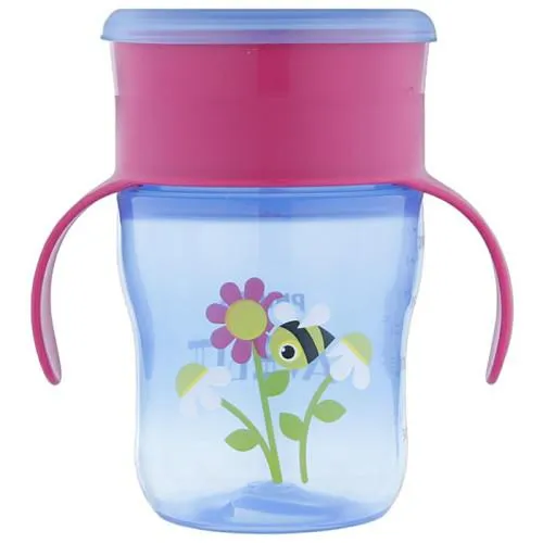 Philips Avent Cup Cup With Non-Drip Valve And Quick Flow 260 Ml Training Handles