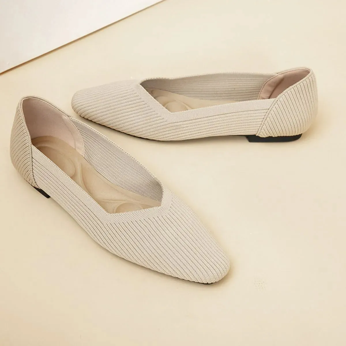 Point Toe Block Heels Slip-Ons