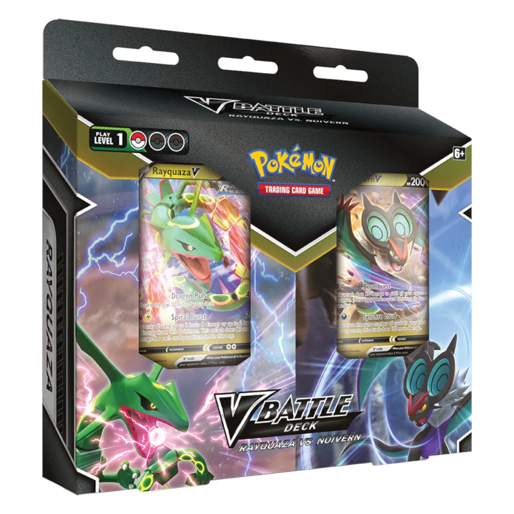 Pokemon TCG: Rayquaza V vs Noivern V Battle Deck Bundle