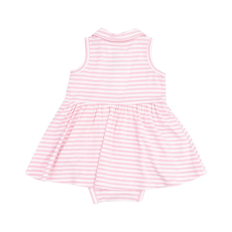 Polo Bodysuit Dress | Pink Golf Applique