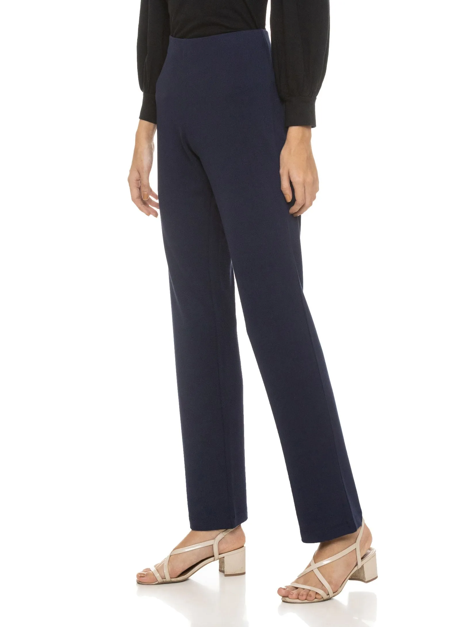 PONTE STRAIGHT PANT (Navy)