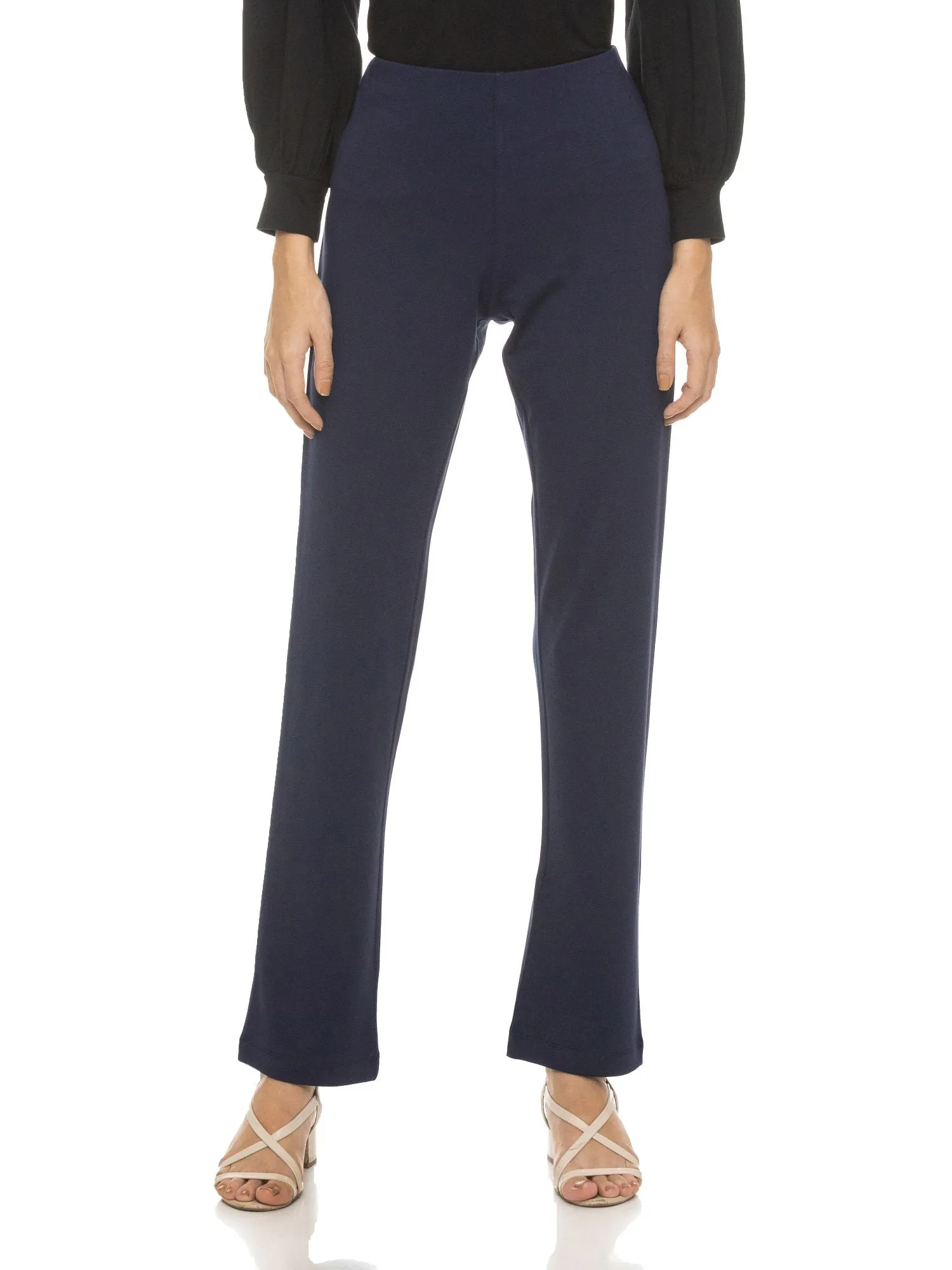 PONTE STRAIGHT PANT (Navy)