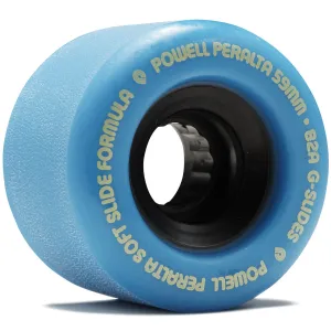 Powell-Peralta G-Slides 82A Longboard Wheels - Blue - 59mm