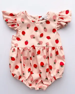 PREORDER! Klein Bubble Romper - Strawberry Shortcake