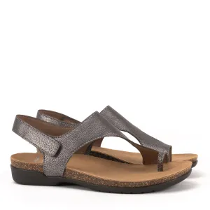 REECE - PEWTER - LEATHER