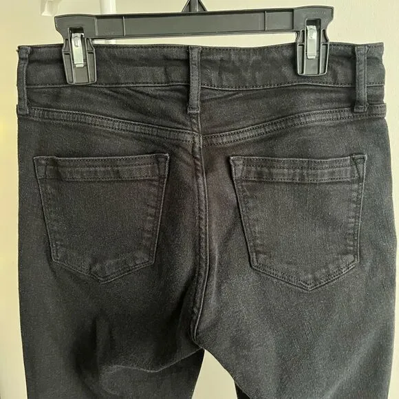 Reiss Denim Lux Mid Rise Skinny Jeans, Washed Black, Size 27, NWT