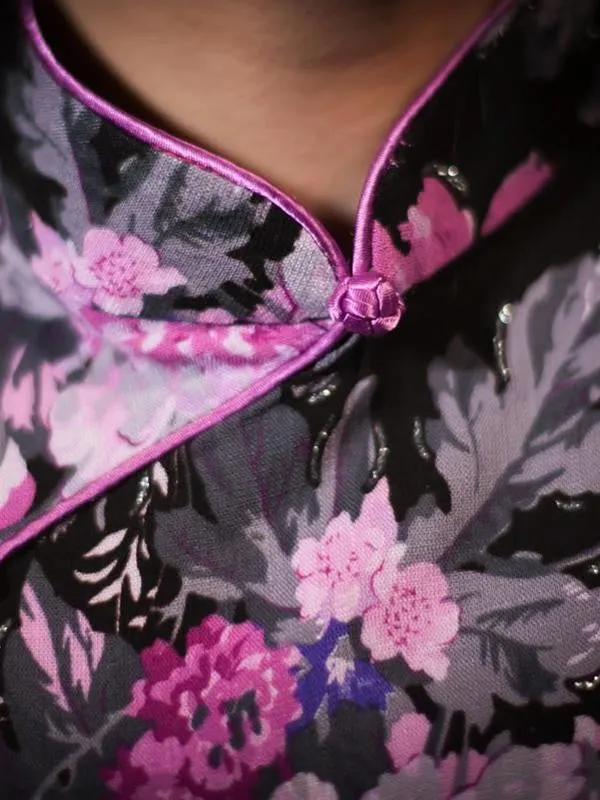 retro Chinese style Chi-Pao dress
